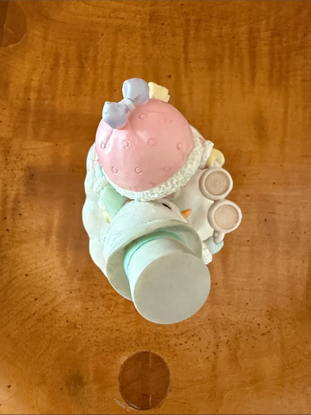 Precious Moments Pastel Snow Couple Figurine - Pink, Mint, Cream Y2K
